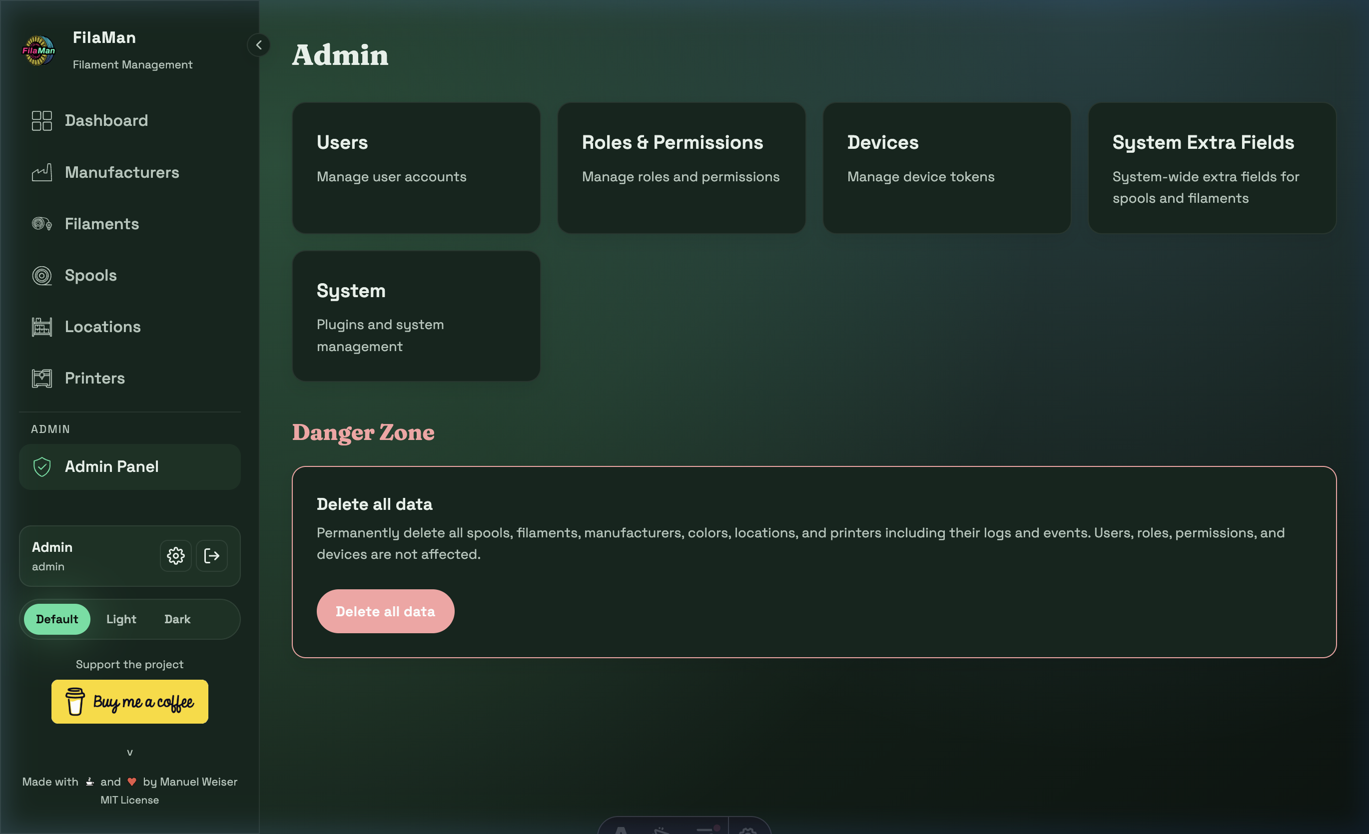 Admin Panel